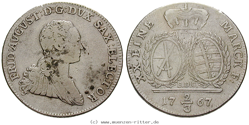 Klicken Sie auf das Bild um es auf Ihrem Rechner zu speichern sachsen-friedrich-august-iii-2-3-taler/eadt2701.jpg