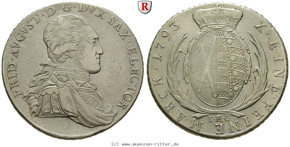 Klicken Sie auf das Bild um es auf Ihrem Rechner zu speichern sachsen-friedrich-august-iii-konventionstaler/102279.jpg