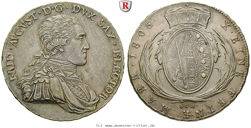 Klicken Sie auf das Bild um es auf Ihrem Rechner zu speichern sachsen-friedrich-august-iii-konventionstaler/75608.jpg