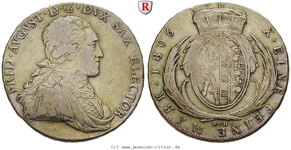 Klicken Sie auf das Bild um es auf Ihrem Rechner zu speichern sachsen-friedrich-august-iii-konventionstaler/76242.jpg