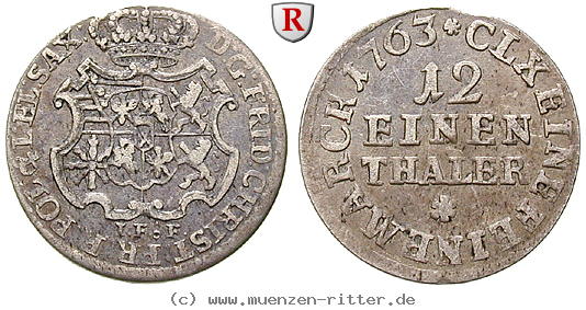 Klicken Sie auf das Bild um es auf Ihrem Rechner zu speichern sachsen-friedrich-christian-1-12-taler/14654.jpg