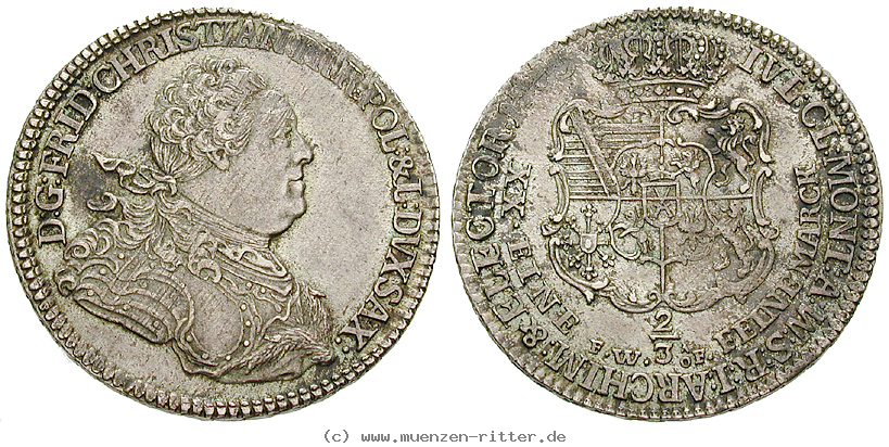 Klicken Sie auf das Bild um es auf Ihrem Rechner zu speichern sachsen-friedrich-christian-2-3-taler/21317.jpg
