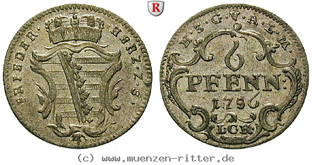 Klicken Sie auf das Bild um es auf Ihrem Rechner zu speichern sachsen-friedrich-iii-6-pfennig/34839.jpg