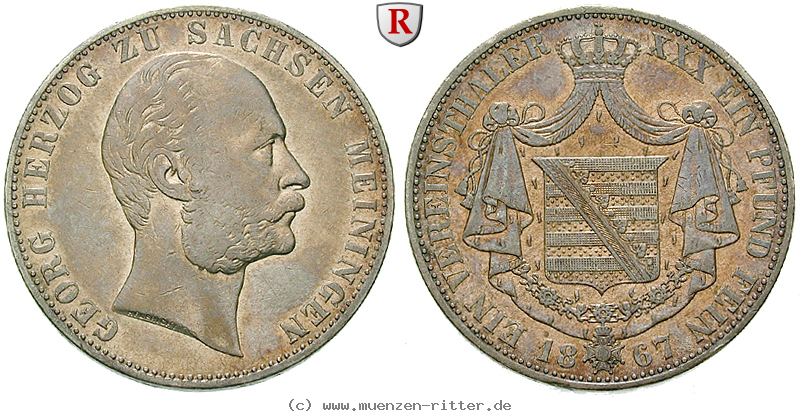 Klicken Sie auf das Bild um es auf Ihrem Rechner zu speichern sachsen-georg-ii-vereinstaler/50654.jpg