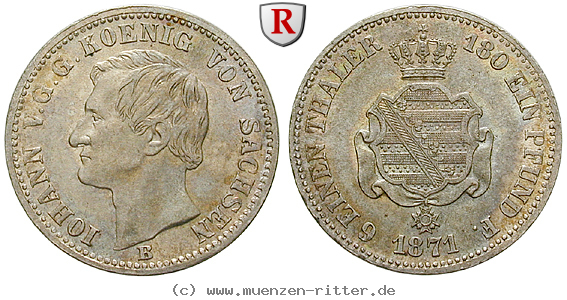 Klicken Sie auf das Bild um es auf Ihrem Rechner zu speichern sachsen-johann-1-6-taler/69660.jpg