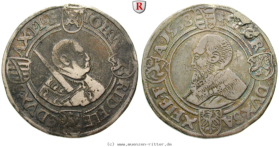 Klicken Sie auf das Bild um es auf Ihrem Rechner zu speichern sachsen-johann-friedrich-und-georg-taler/46998.jpg