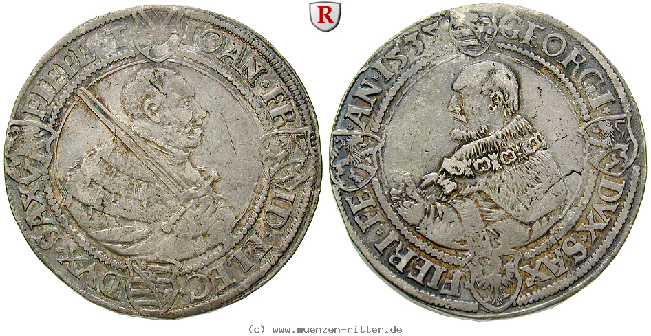 Klicken Sie auf das Bild um es auf Ihrem Rechner zu speichern sachsen-johann-friedrich-und-georg-taler/75512.jpg