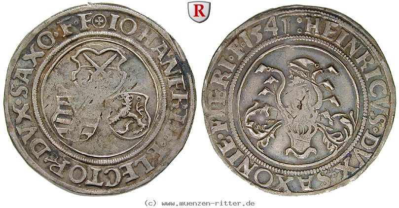 Klicken Sie auf das Bild um es auf Ihrem Rechner zu speichern sachsen-johann-friedrich-und-heinrich-1-2-taler/75517.jpg