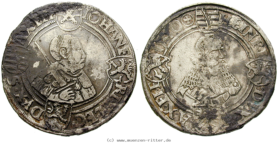 Klicken Sie auf das Bild um es auf Ihrem Rechner zu speichern sachsen-johann-friedrich-und-heinrich-taler/48675.jpg