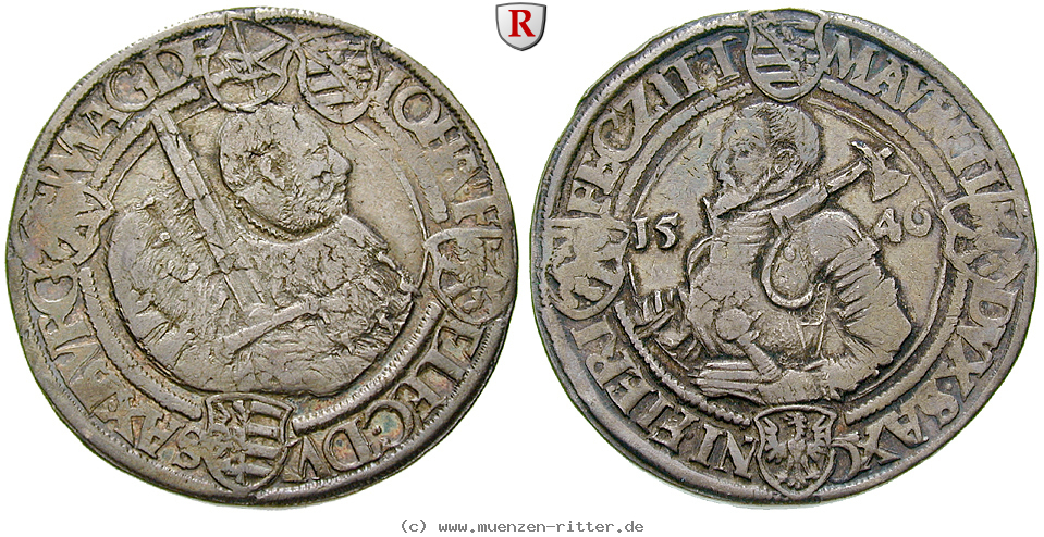 Klicken Sie auf das Bild um es auf Ihrem Rechner zu speichern sachsen-johann-friedrich-und-moritz-taler/75519.jpg
