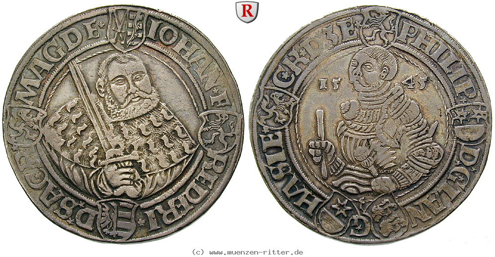 Klicken Sie auf das Bild um es auf Ihrem Rechner zu speichern sachsen-johann-friedrich-und-philipp-von-hessen-taler/92304.jpg