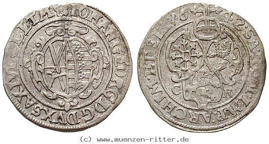 Klicken Sie auf das Bild um es auf Ihrem Rechner zu speichern sachsen-johann-georg-i-1-24-taler/14666.jpg