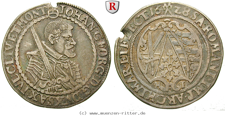 Klicken Sie auf das Bild um es auf Ihrem Rechner zu speichern sachsen-johann-georg-i-1-4-taler/50566.jpg