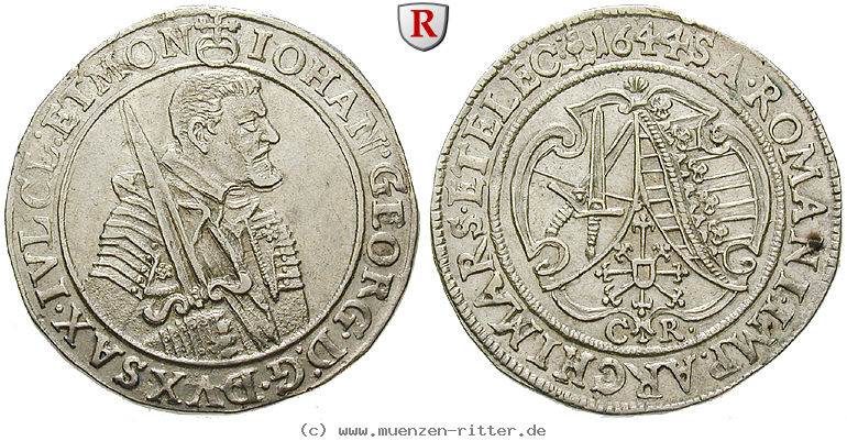 Klicken Sie auf das Bild um es auf Ihrem Rechner zu speichern sachsen-johann-georg-i-1-4-taler/50568.jpg