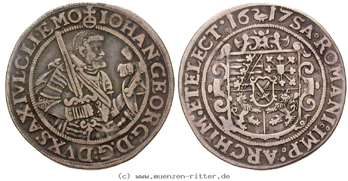 Klicken Sie auf das Bild um es auf Ihrem Rechner zu speichern sachsen-johann-georg-i-1-4-taler/eadt8543.jpg