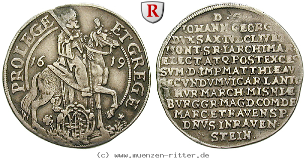 Klicken Sie auf das Bild um es auf Ihrem Rechner zu speichern sachsen-johann-georg-i-1-8-reichstaler/94185.jpg