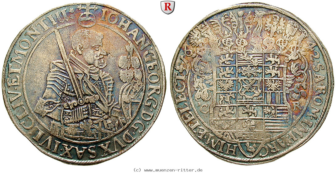 Klicken Sie auf das Bild um es auf Ihrem Rechner zu speichern sachsen-johann-georg-i-reichstaler/51593.jpg