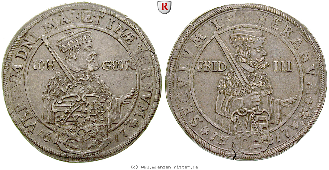 Klicken Sie auf das Bild um es auf Ihrem Rechner zu speichern sachsen-johann-georg-i-taler/53520.jpg