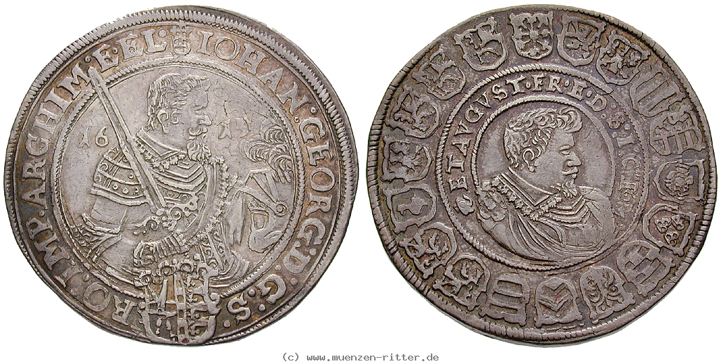 Klicken Sie auf das Bild um es auf Ihrem Rechner zu speichern sachsen-johann-georg-i-und-august-reichstaler/15598.jpg