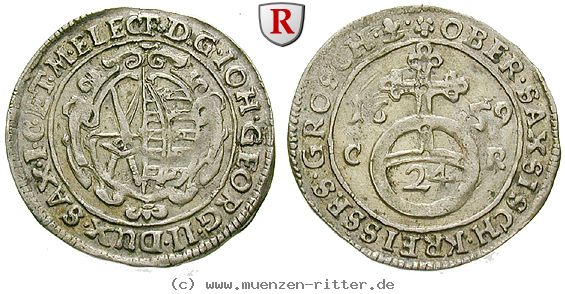 Klicken Sie auf das Bild um es auf Ihrem Rechner zu speichern sachsen-johann-georg-ii-1-24-taler/50589.jpg
