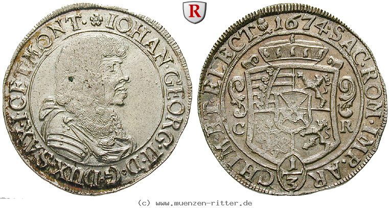 Klicken Sie auf das Bild um es auf Ihrem Rechner zu speichern sachsen-johann-georg-ii-1-3-taler/51000.jpg