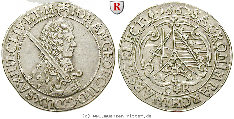 Klicken Sie auf das Bild um es auf Ihrem Rechner zu speichern sachsen-johann-georg-ii-1-4-taler/50586.jpg