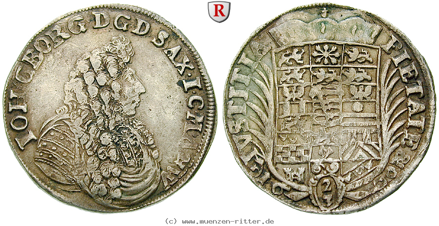 Klicken Sie auf das Bild um es auf Ihrem Rechner zu speichern sachsen-johann-georg-ii-2-3-taler/50698.jpg
