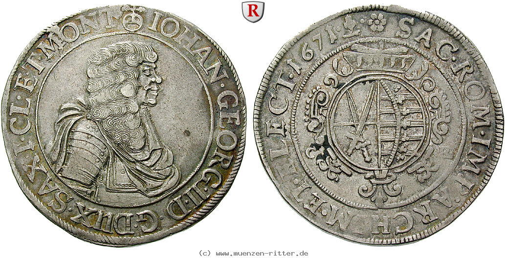 Klicken Sie auf das Bild um es auf Ihrem Rechner zu speichern sachsen-johann-georg-ii-taler/69072.jpg