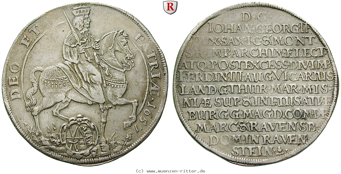 Klicken Sie auf das Bild um es auf Ihrem Rechner zu speichern sachsen-johann-georg-ii-taler/69099.jpg