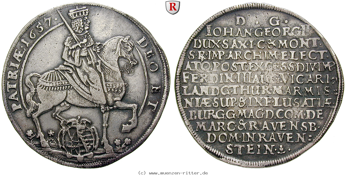 Klicken Sie auf das Bild um es auf Ihrem Rechner zu speichern sachsen-johann-georg-ii-taler/83268.jpg
