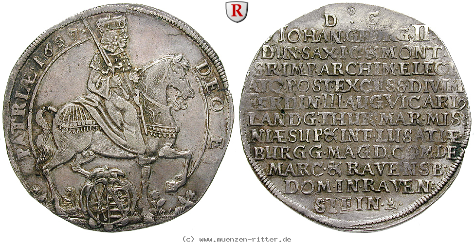 Klicken Sie auf das Bild um es auf Ihrem Rechner zu speichern sachsen-johann-georg-ii-taler/83846.jpg