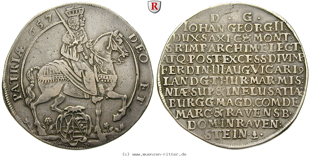 Klicken Sie auf das Bild um es auf Ihrem Rechner zu speichern sachsen-johann-georg-ii-taler/87681.jpg