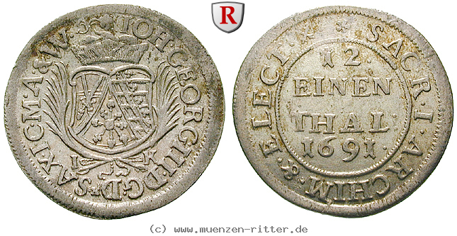 Klicken Sie auf das Bild um es auf Ihrem Rechner zu speichern sachsen-johann-georg-iii-1-12-taler/69400.jpg