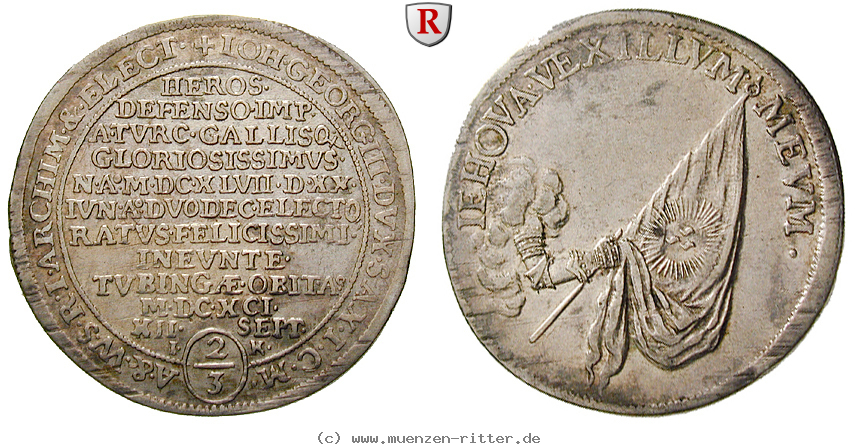 Klicken Sie auf das Bild um es auf Ihrem Rechner zu speichern sachsen-johann-georg-iii-2-3-taler/25068.jpg
