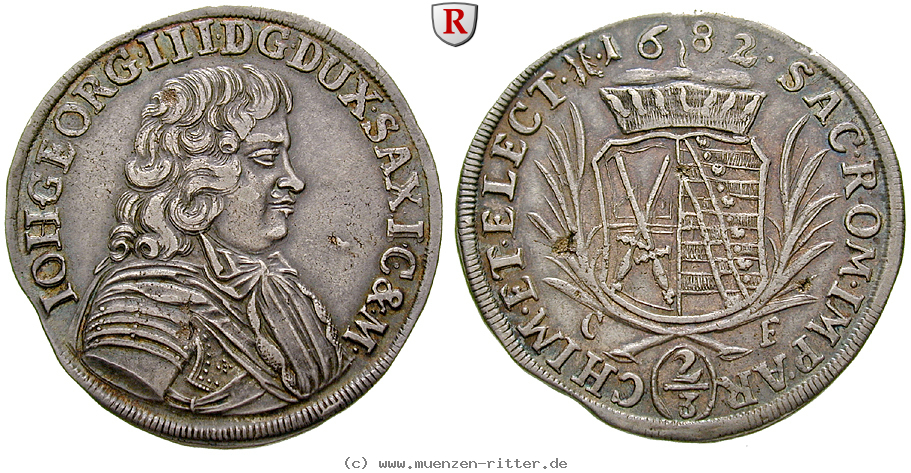 Klicken Sie auf das Bild um es auf Ihrem Rechner zu speichern sachsen-johann-georg-iii-2-3-taler/75572.jpg