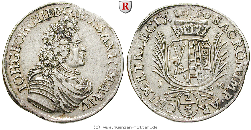 Klicken Sie auf das Bild um es auf Ihrem Rechner zu speichern sachsen-johann-georg-iii-2-3-taler/77349.jpg