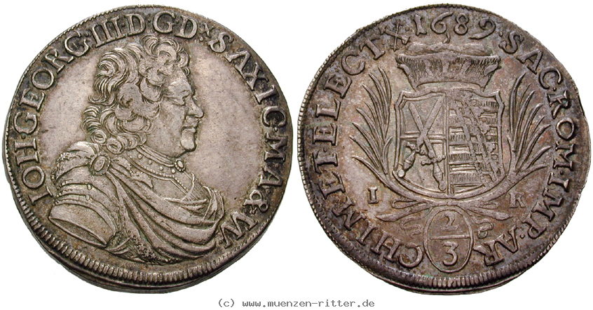 Klicken Sie auf das Bild um es auf Ihrem Rechner zu speichern sachsen-johann-georg-iii-2-3-taler/eadt2686.jpg
