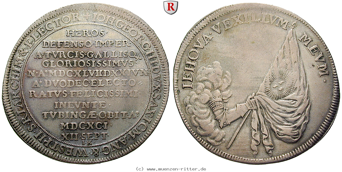 Klicken Sie auf das Bild um es auf Ihrem Rechner zu speichern sachsen-johann-georg-iii-taler/75571.jpg