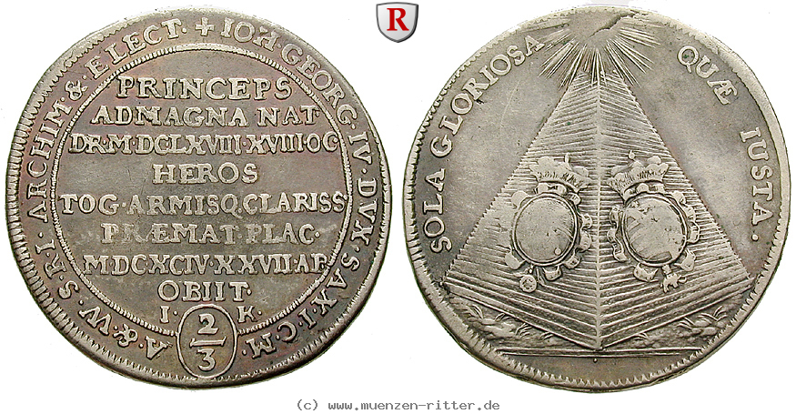 Klicken Sie auf das Bild um es auf Ihrem Rechner zu speichern sachsen-johann-georg-iv-2-3-taler/19001.jpg