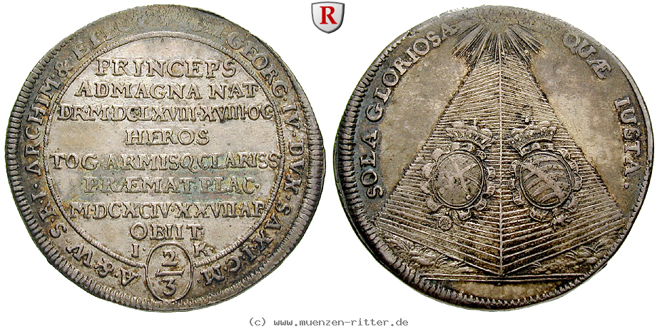 Klicken Sie auf das Bild um es auf Ihrem Rechner zu speichern sachsen-johann-georg-iv-2-3-taler/75575.jpg