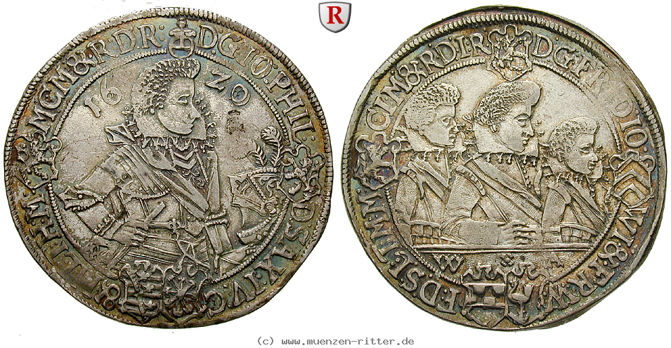 Klicken Sie auf das Bild um es auf Ihrem Rechner zu speichern sachsen-johann-philipp-und-seine-brueder-1-2-reichstaler/63544.jpg