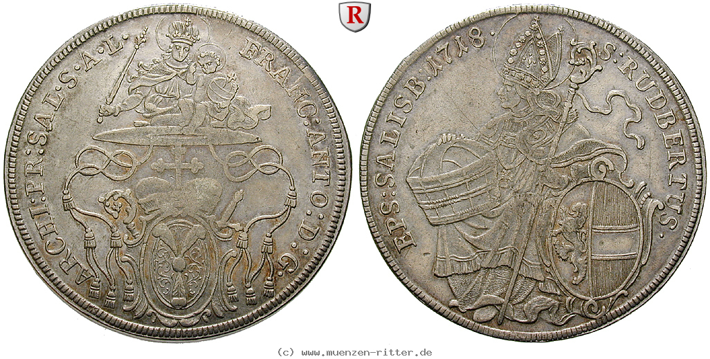 Klicken Sie auf das Bild um es auf Ihrem Rechner zu speichern salzburg-bistum-franz-anton-von-harrach-taler/100784.jpg