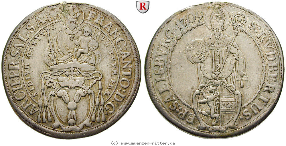 Klicken Sie auf das Bild um es auf Ihrem Rechner zu speichern salzburg-bistum-franz-anton-von-harrach-taler/51485.jpg