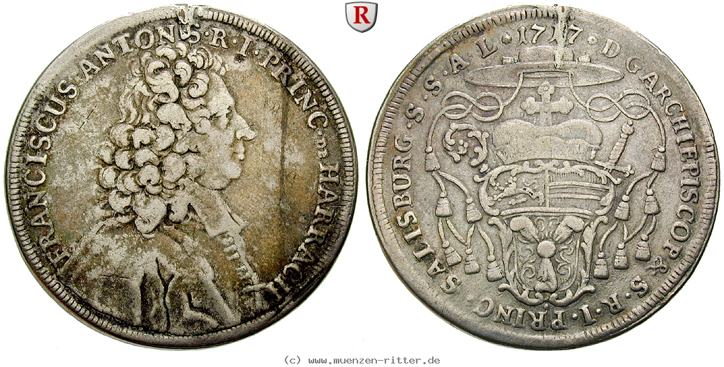 Klicken Sie auf das Bild um es auf Ihrem Rechner zu speichern salzburg-bistum-franz-anton-von-harrach-taler/54633.jpg
