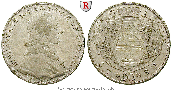 salzburg-bistum-hieronymus-von-colloredo-20-kreuzer/54644.jpg