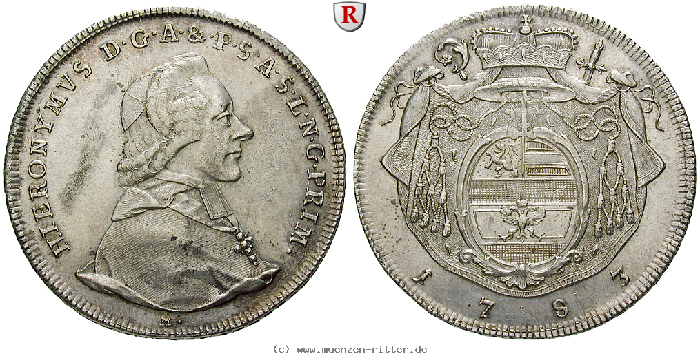 Klicken Sie auf das Bild um es auf Ihrem Rechner zu speichern salzburg-bistum-hieronymus-von-colloredo-reichstaler/72480.jpg