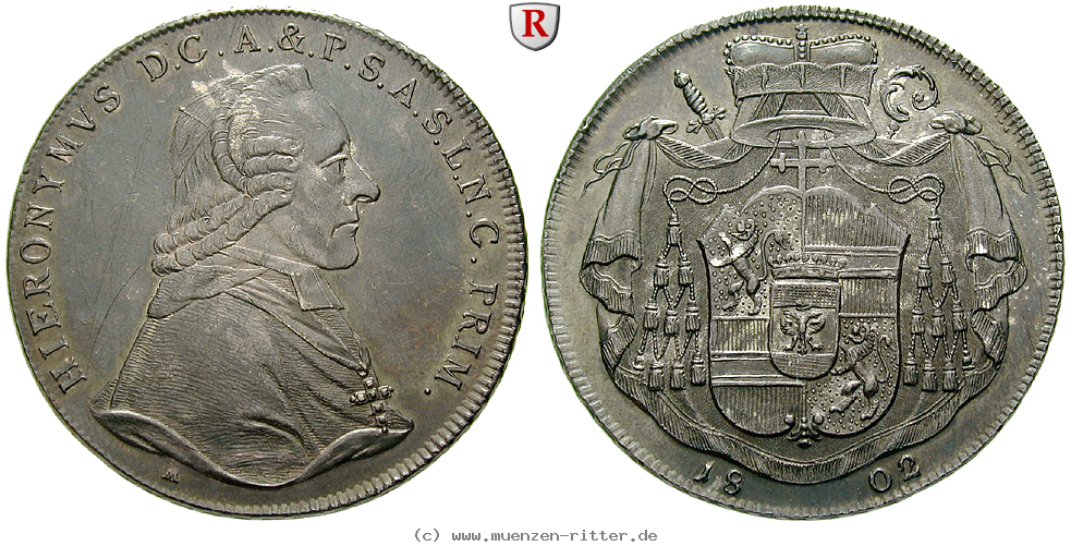Klicken Sie auf das Bild um es auf Ihrem Rechner zu speichern salzburg-bistum-hieronymus-von-colloredo-reichstaler/87687.jpg