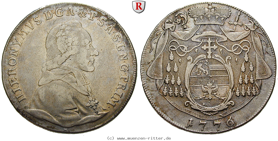 Klicken Sie auf das Bild um es auf Ihrem Rechner zu speichern salzburg-bistum-hieronymus-von-colloredo-reichstaler/96319.jpg