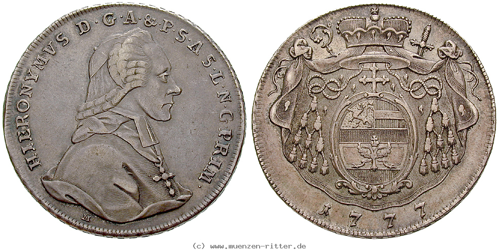 Klicken Sie auf das Bild um es auf Ihrem Rechner zu speichern salzburg-bistum-hieronymus-von-colloredo-taler/15866.jpg