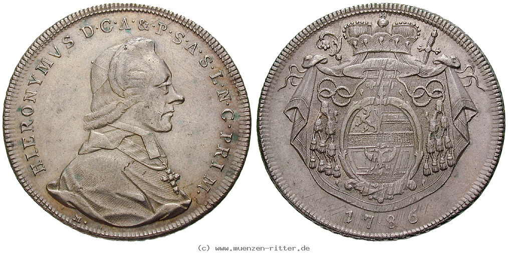 Klicken Sie auf das Bild um es auf Ihrem Rechner zu speichern salzburg-bistum-hieronymus-von-colloredo-taler/15869.jpg